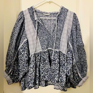 AE boho chic top baloon sleeve blouse